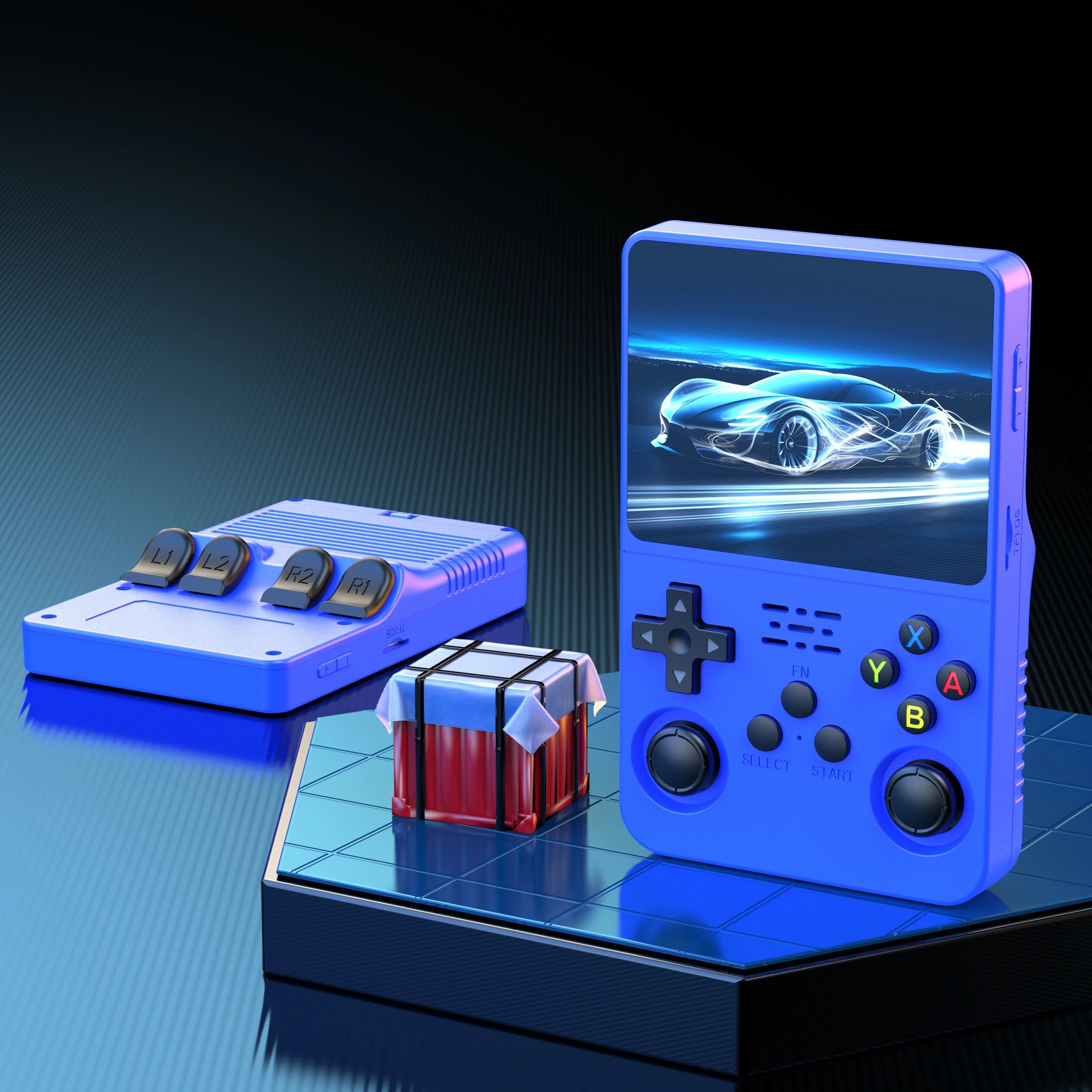 BOYHOM Open Source R36S Retro Handheld Game Console Linux System 3.5 Inch IPS Screen Portable Pocket Video Player 64GB Game gift