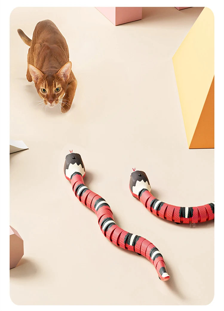 Automatic Cat Toys Interactive Smart Sensing Snake