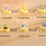 Baby toys learn to crawl guide head up practice training puzzle early education crawling baby sound light music