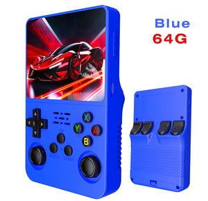 BOYHOM Open Source R36S Retro Handheld Game Console Linux System 3.5 Inch IPS Screen Portable Pocket Video Player 64GB Game gift