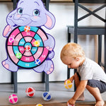 Educational Games Dart Board Baby Toy Stickey Ball Dart Indoor Sports Child Montessori Games for Children 3 to 7 Years