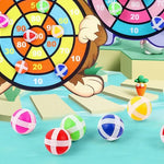Educational Games Dart Board Baby Toy Stickey Ball Dart Indoor Sports Child Montessori Games for Children 3 to 7 Years