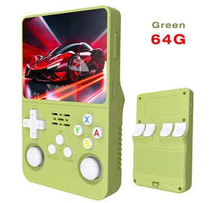 BOYHOM Open Source R36S Retro Handheld Game Console Linux System 3.5 Inch IPS Screen Portable Pocket Video Player 64GB Game gift