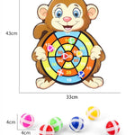 Educational Games Dart Board Baby Toy Stickey Ball Dart Indoor Sports Child Montessori Games for Children 3 to 7 Years