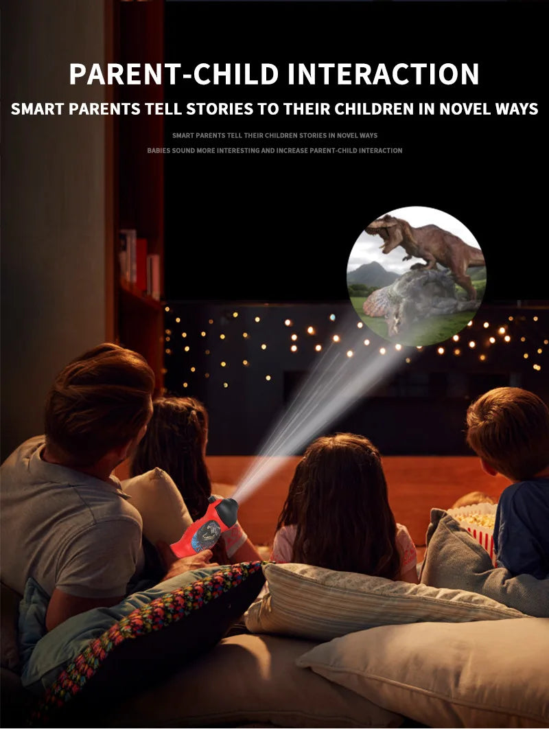 24 Patterns Flashlight Projector Lamp Educational Toy Kids Children Gift dinosaur creative projector interesting Bedtime game