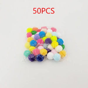 Interactive Launch Training Cat Toys Creative Kittens Mini Pompoms Games Stretch Plush Ball Toys Cat Supplies Pet Accessories