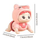 Baby toys learn to crawl guide head up practice training puzzle early education crawling baby sound light music