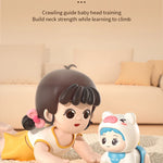 Baby toys learn to crawl guide head up practice training puzzle early education crawling baby sound light music